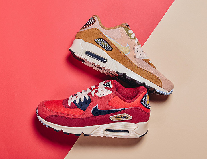 Nike,Air Max 90  麂皮搭配灯芯绒材质！复古 Air Max 90 带来独特质感！