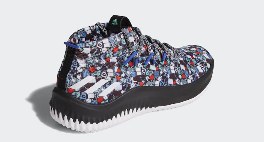 adidas,dame 4,发售  嘻哈属性展露无遗！签名战靴 Dame 4 “Camp” 现已海外发售