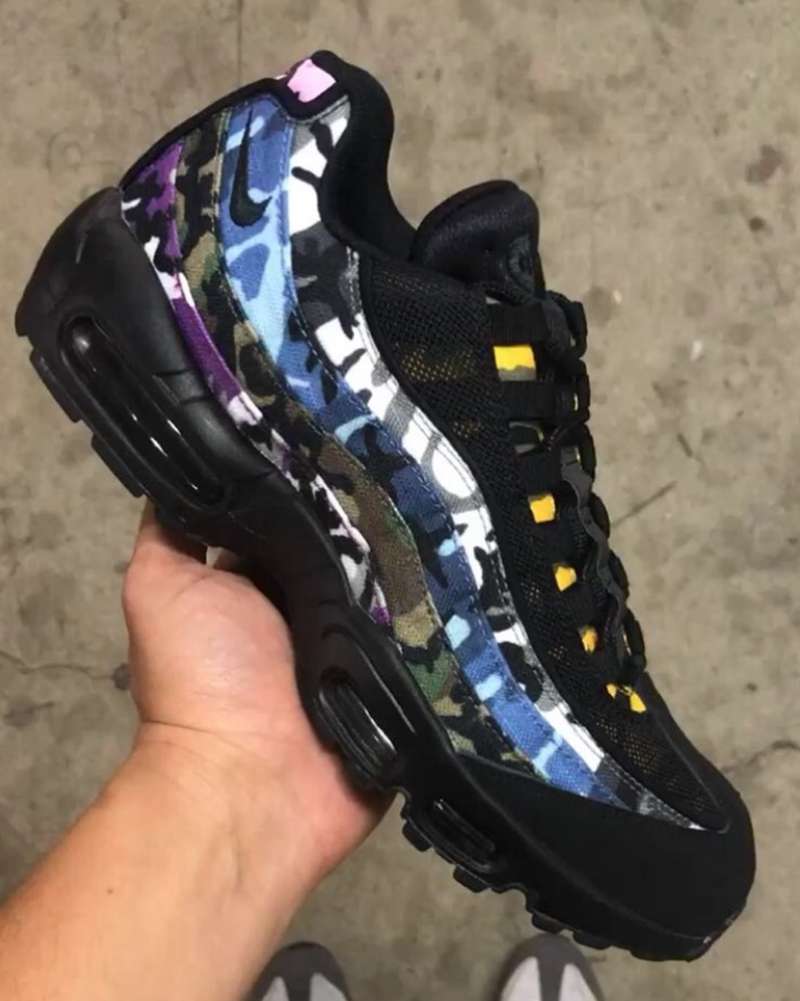 Nike,Air Max 95,发售,AR4473-001  八色迷彩加持！Air Max 95 “Erdl Party” 八月发售