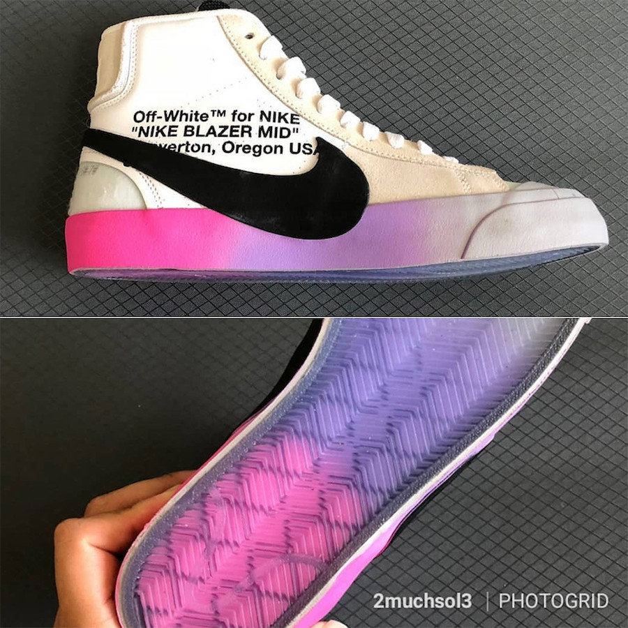 Virgil Abloh,OFF-WHITE,Nike,Bl  惊现彩虹版本！OFF-WHITE x Blazer Mid “Rainbow” 首次曝光