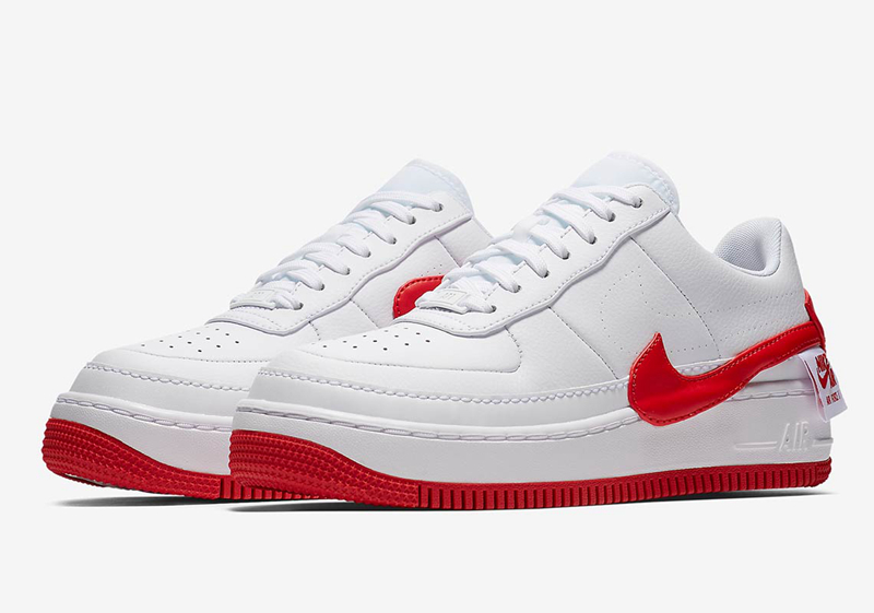 Nike,Air Force 1 Jester,AO1220  解构 AF1 迎来经典配色！白红 Air Force 1 Jester 现已发售