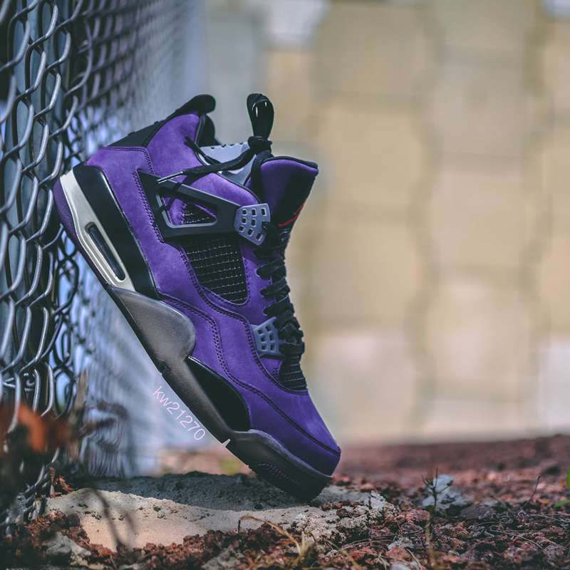travis scott aj4 purple