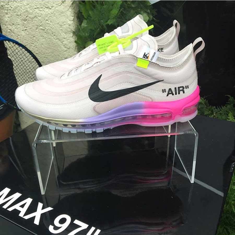 OFF-WHITE,Nike,Air Max 97,上脚  小威亲自上脚！彩虹 OFF-WHITE x Nike Air Max 97 实物近览