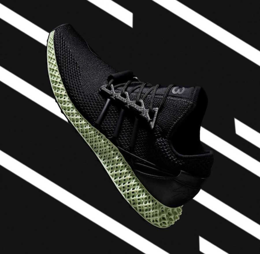 Y-3,Runner 4D,adidas,发售,CG6607  解构设计 + 4D 打印科技！Y-3 Runner 4D 纯黑配色即将发售