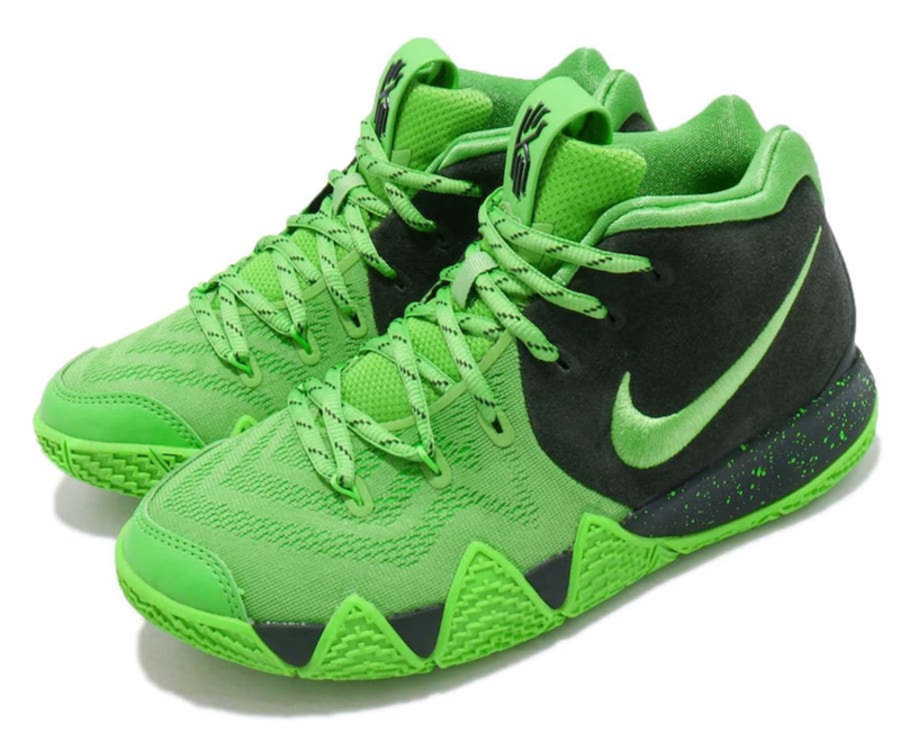 Nike,Kyrie 4,发售,AA2897-333  吸睛的绿色装扮！Nike Kyrie 4 “Spinach Green” 即将发售