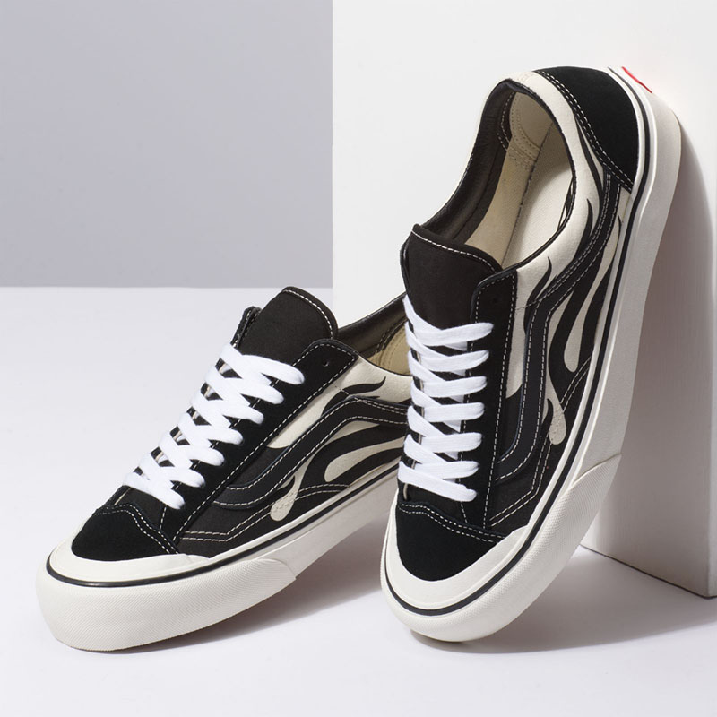 VANS,Style 36,Flame  黑白火焰登场！VANS Style 36 “Flame” 现已发售