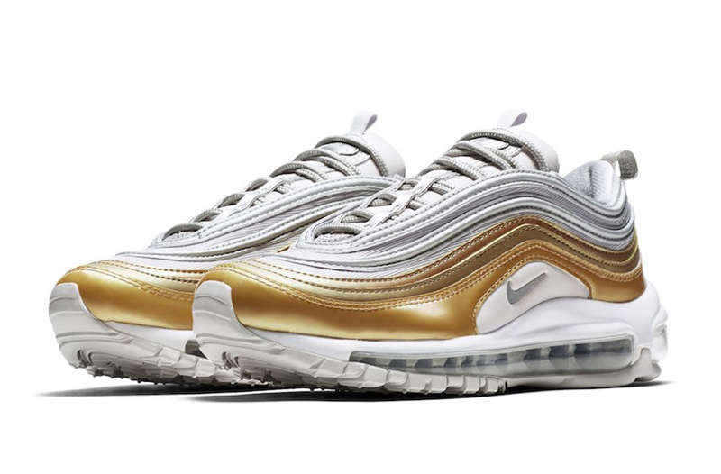 Air Max 97,Nike,发售,AQ4137-700,  两款 OG 配色合体了！Air Max 97 金子弹、银子弹即将回归