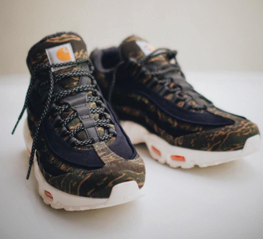 Carhartt,Nike,Air Max 95,发售  实物首度曝光！Carhartt x Nike Air Max 95 将于 12 月发售