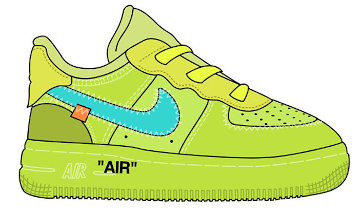 OFF-WHITE,Nike,Air Force 1  太可爱了！OFF-WHITE x Air Force 1 童鞋将于本月发售