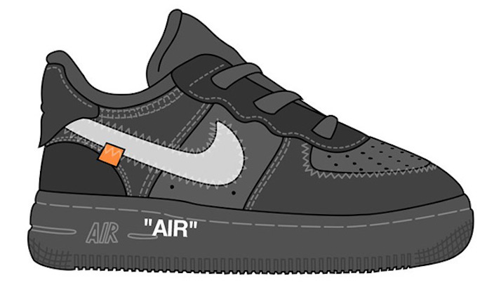 OFF-WHITE,Nike,Air Force 1  太可爱了！OFF-WHITE x Air Force 1 童鞋将于本月发售