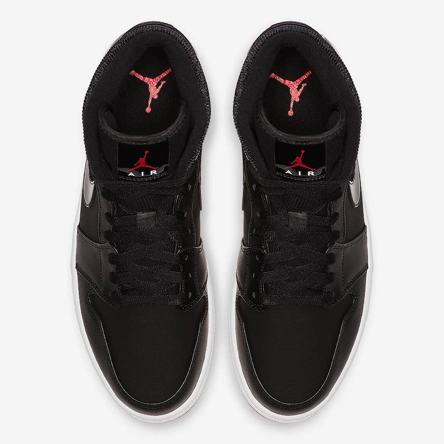 AJ1,Air Jordan 1 Mid,BQ6578-00  灵感来自黑红 AJ11！全新 Air Jordan 1 Mid 现已发售