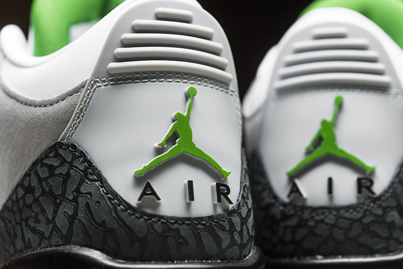 Air Jordan 3,AJ3,Chlorophyll,发  少有的清爽配色！看看这款 AJ3 新品实物到底有多美