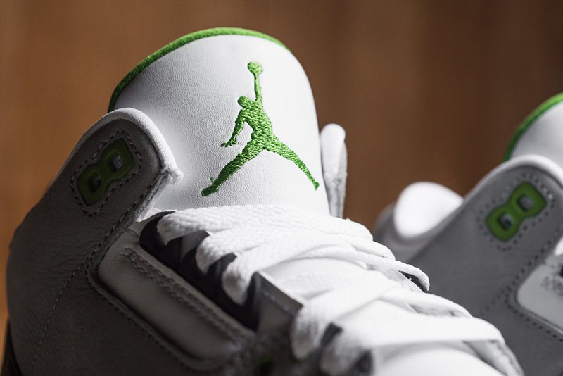 Air Jordan 3,AJ3,Chlorophyll,发  少有的清爽配色！看看这款 AJ3 新品实物到底有多美