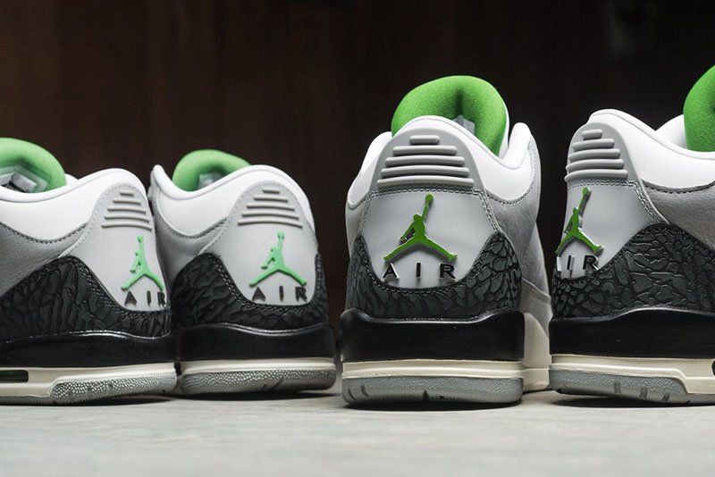 Air Jordan 3,AJ3,Chlorophyll,发  少有的清爽配色！看看这款 AJ3 新品实物到底有多美