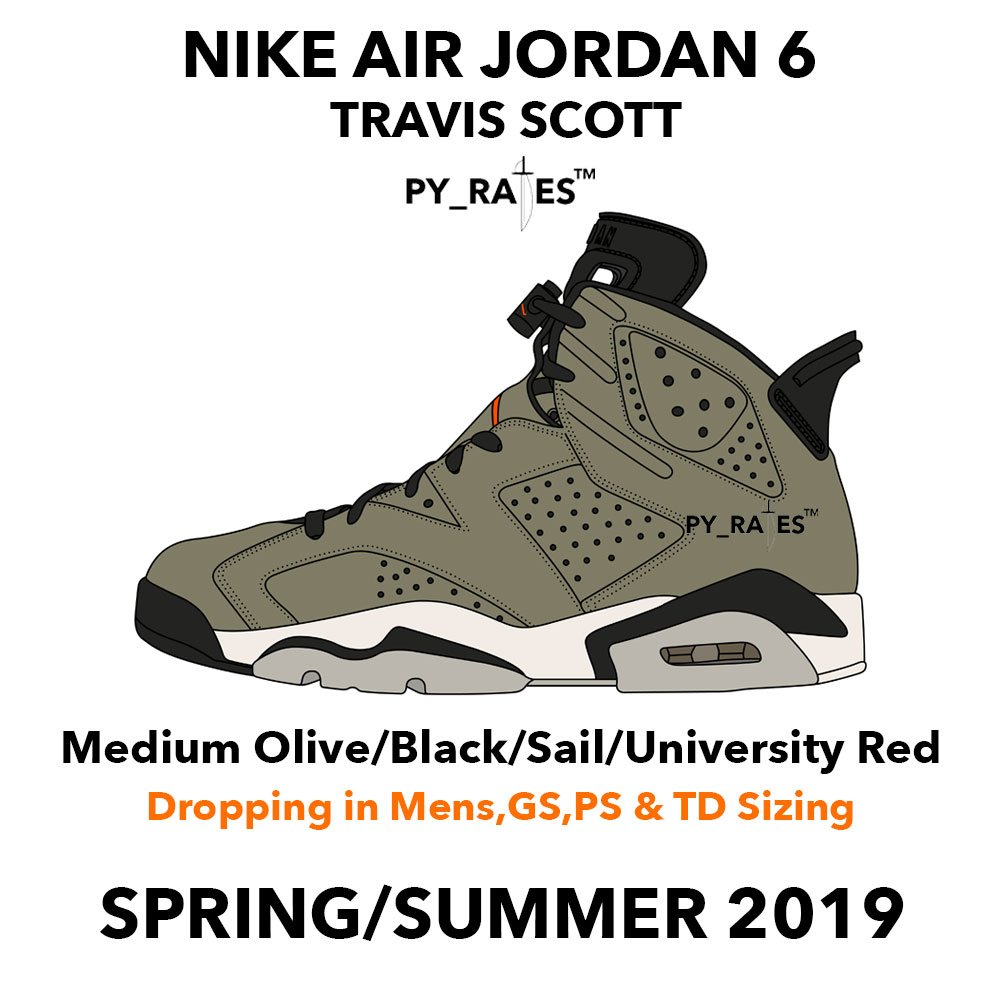 Travis Scott,Air Jordan 6,AJ6,  风格酷似 UNDFTD！Travis Scott x Air Jordan 6 明年春夏登场