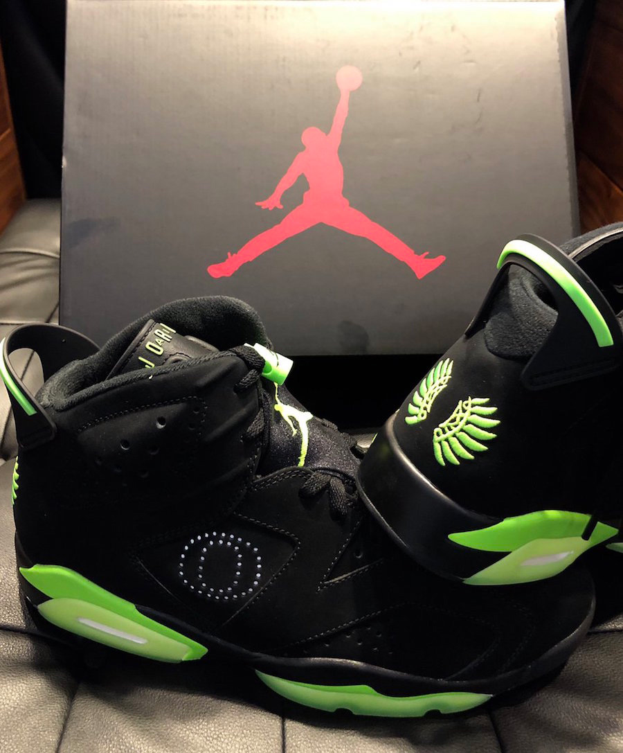 AJ6,Air Jordan 6,Oregon Ducks  从未见过！俄勒冈 Air Jordan 6 PE 首次曝光！
