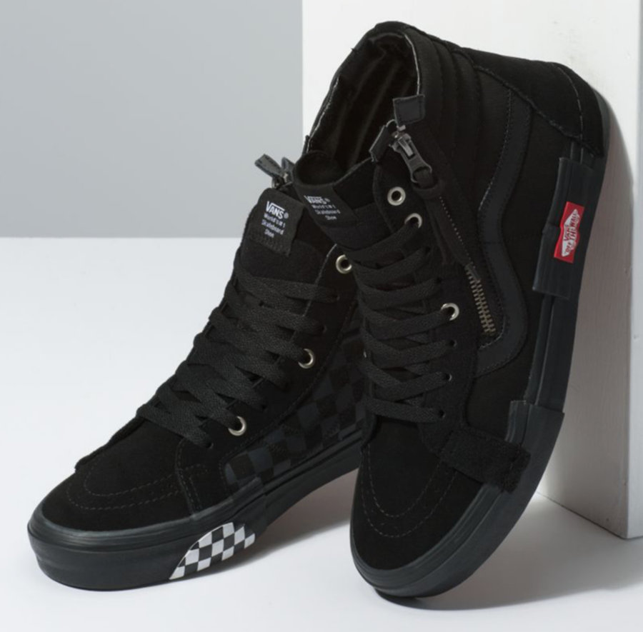 Vans,Sk8-Hi,发售  暗黑色调 + 棋盘格元素！解构 Vans Sk8-Hi 全新配色登场