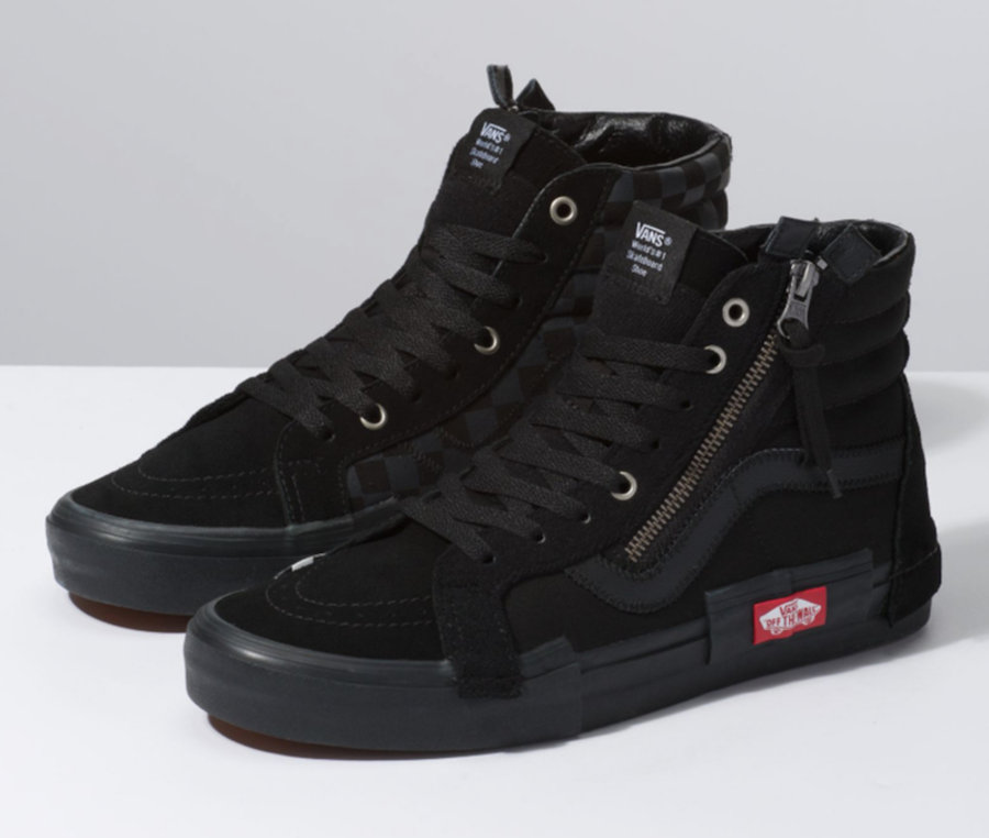 Vans,Sk8-Hi,发售  暗黑色调 + 棋盘格元素！解构 Vans Sk8-Hi 全新配色登场