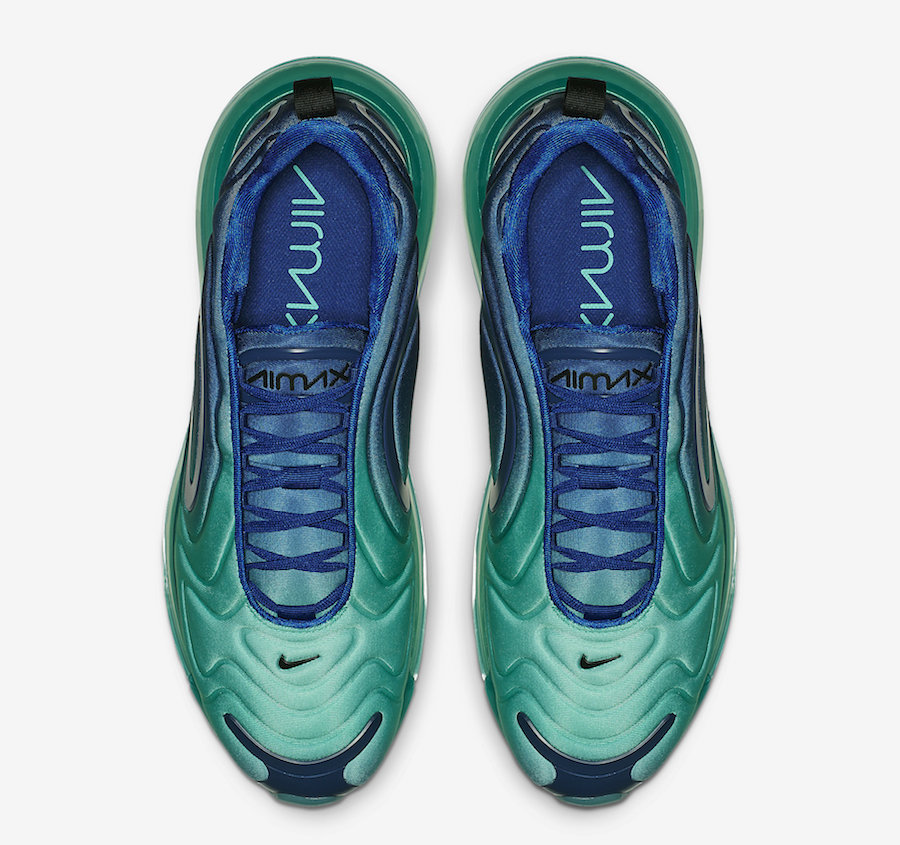 air max 720,nike  渐变 "雪碧" 配色跑鞋!全新 air max 720 官图释出