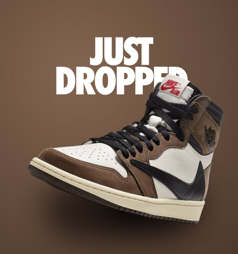 Travis Scott,AJ1,Air Jordan 1,  乔丹上脚反钩 Travis Scott x AJ1！这双鞋预售都已经上万了！