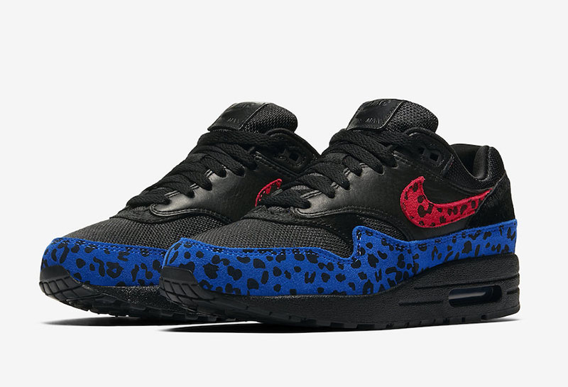 Nike,发售,Air Max 1,Black Leopar  骚气十足！两大 Nike 复古鞋款带来 “霓虹豹纹” 配色