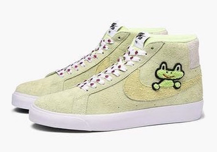 Frog Skateboards x Nike Blazer  小青蛙装饰 + 瓢虫 Logo！Frog Skateboards x Nike 首次曝光！