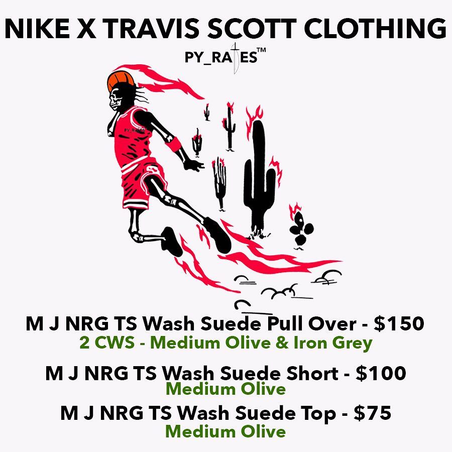 Travis Scott,Air Jordan 1,发售  Travis Scott x Jordan 联名服饰信息曝光！将于 9 月发售