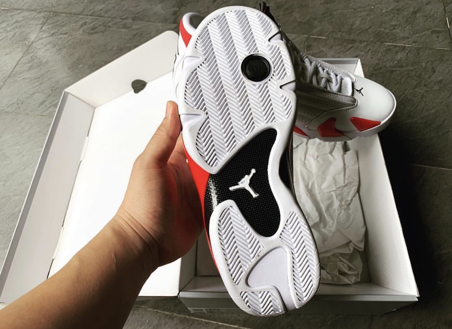 Air Jordan 14,Rip Hamilton,发售,  完整实物终于曝光！白红 Air Jordan 14 下月即将发售