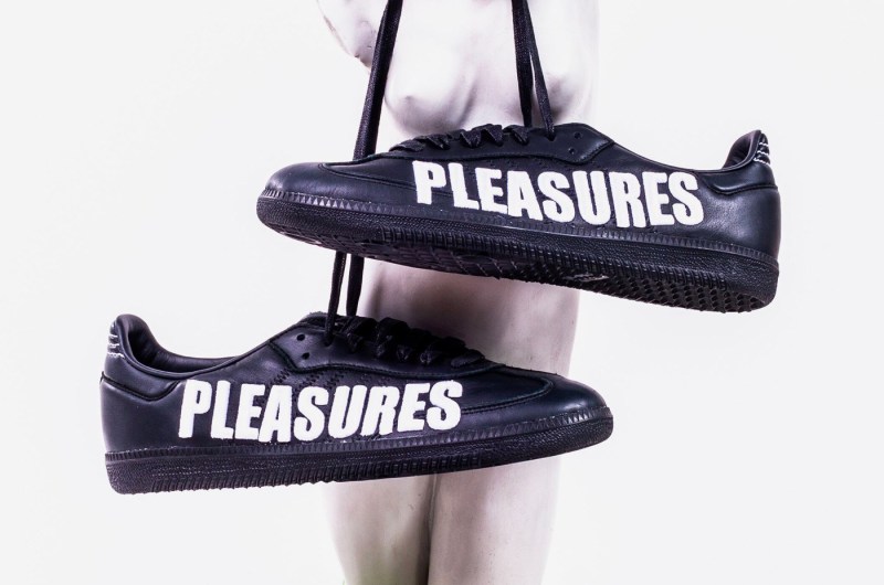 PLEASURES,adidas,发售,Samba  恶搞冠希的潮牌！PLEASURES x adidas 推出联名球鞋