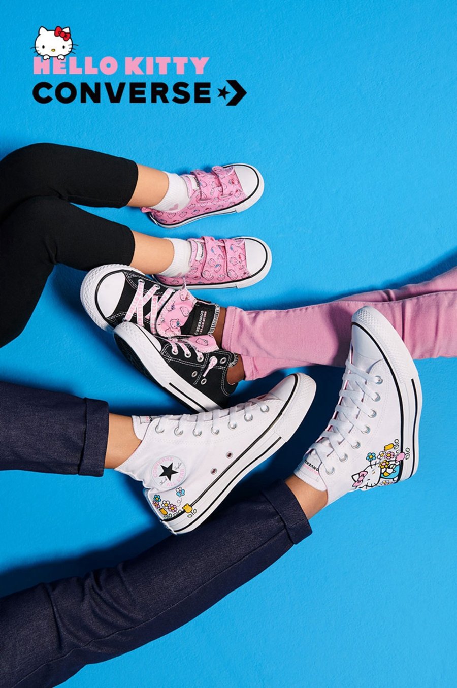 Hello Kitty,Converse,发售  再不下手都卖完啦！Hello Kitty x Converse 新品官网现已发售