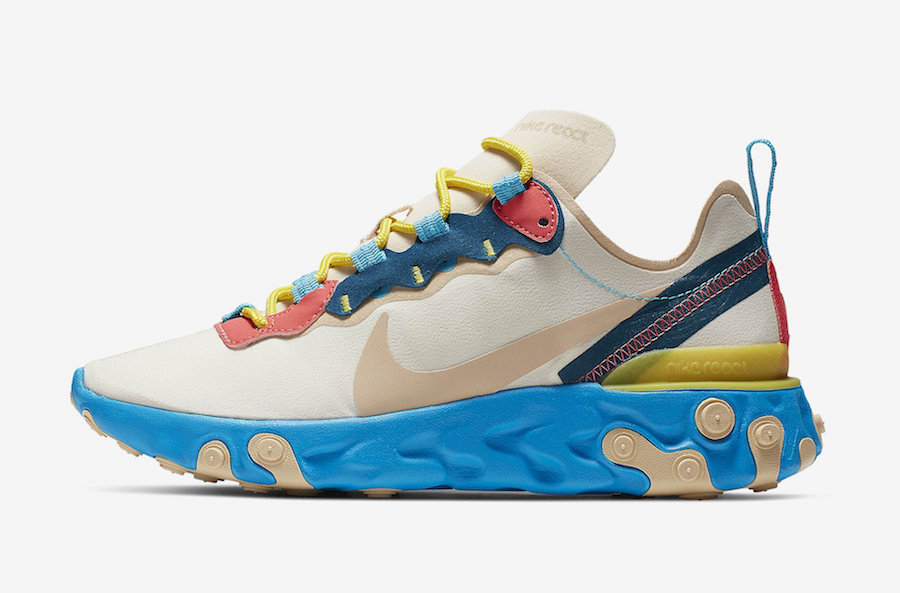 Nike,React Element 55,发售,BQ272  糖果配色玩味十足！全新 Nike React Element 55d 即将发售