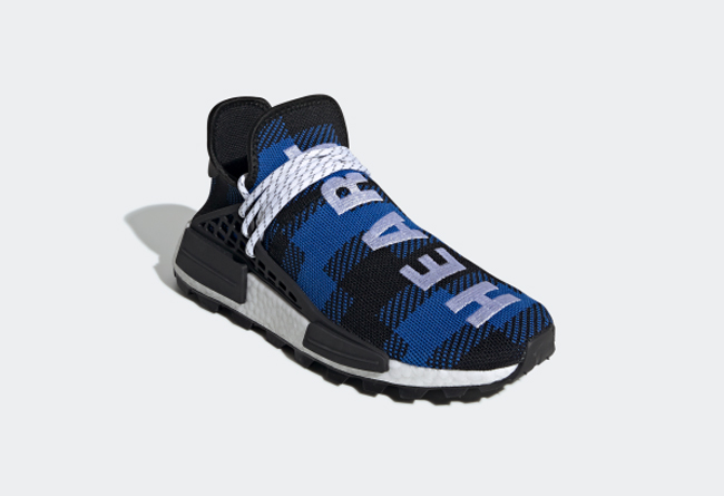 Pharrell Wiiliams,BBC,adidas,H  法兰绒鞋面 + 格纹衫风格！全新菲董联名 BBC x HU NMD 即将发售