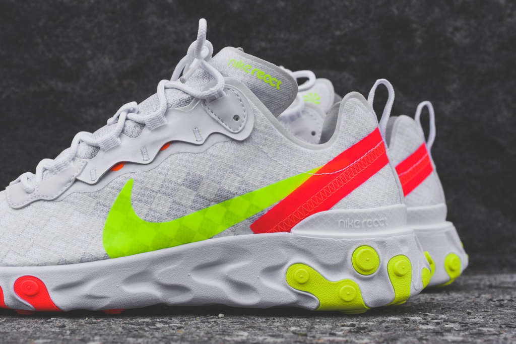 Nike,React Element 55c,发售  抢眼荧光色系，满满夏日气息！全新 React Element 55c 现已发售！