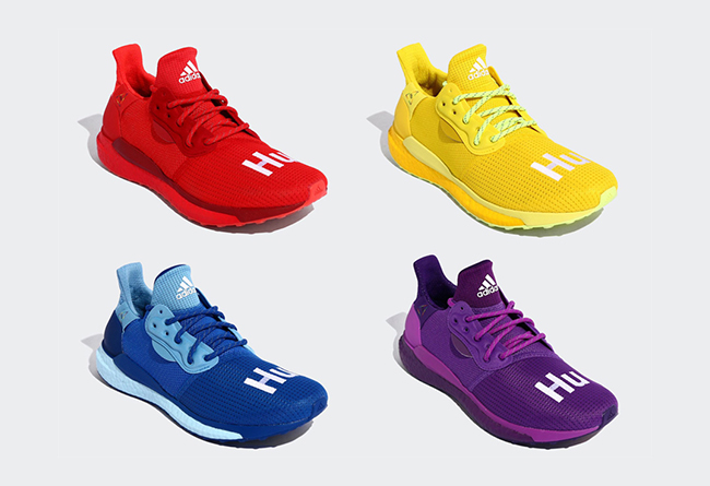 Pharrell,adidas Solar Hu,EF238  高饱和度色系！4 双菲董联名 adidas Solar Hu 下月发售！