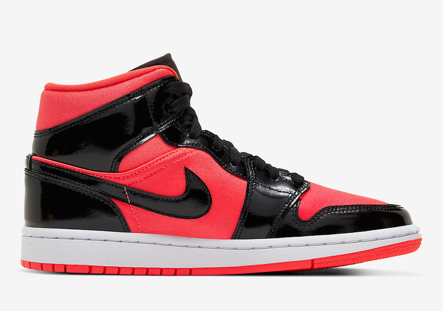 Air Jordan 1,Mid,WMNS,AJ1,BQ64  闪亮漆皮 + 细腻丝绸！全新配色 Air Jordan 1 Mid 惊艳登场！