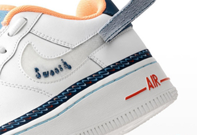 Nike,Air Force 1 Low  鞋身 Swoosh 环绕！这双 Air Force 1 有点特别！