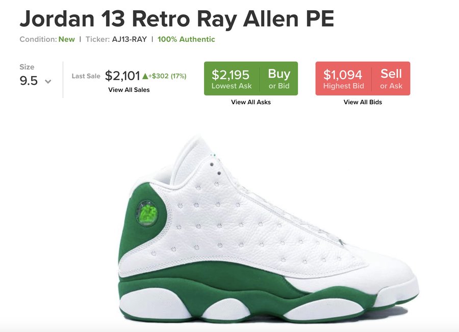 Air Jordan 13,AJ13, Celtics,发售  酷似雷阿伦 PE 配色！这双 Air Jordan 13 你打几分？