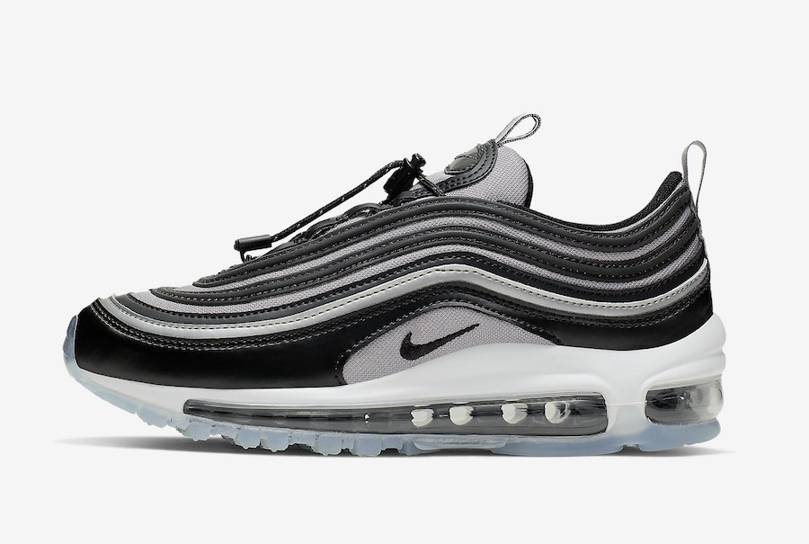 Nike,Air Max 97,发售,BQ8437-001  水晶外底 + 机能鞋带！这双 Air Max 97 打几分？