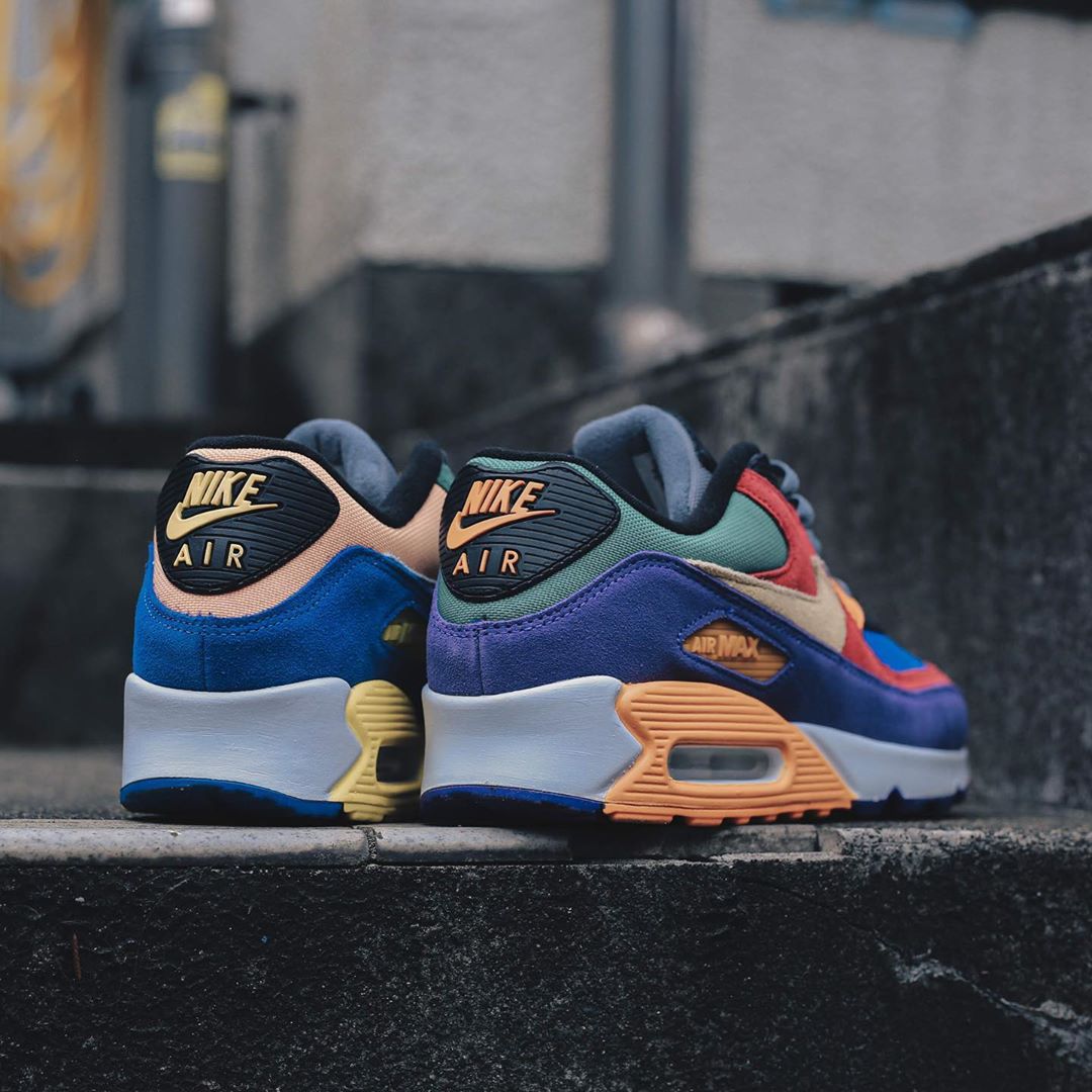 Nike,Air Max 90,发售,CD0917-600  「彩虹跑鞋」Air Max 90 “Viotech” 明早发售！内含官网链接