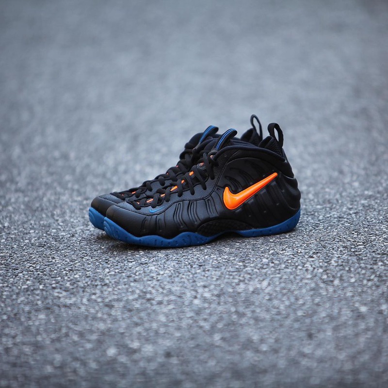 Nike,Air Foamposite Pro,Knicks  鲜明的色彩反差！「尼克斯泡」实物美图欣赏！