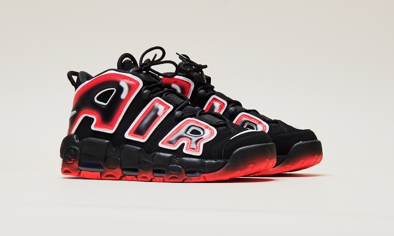 Air More Uptempo 96,Laser Crim  妖艳魅惑的渐变黑红！全新配色「大 Air」首度曝光！