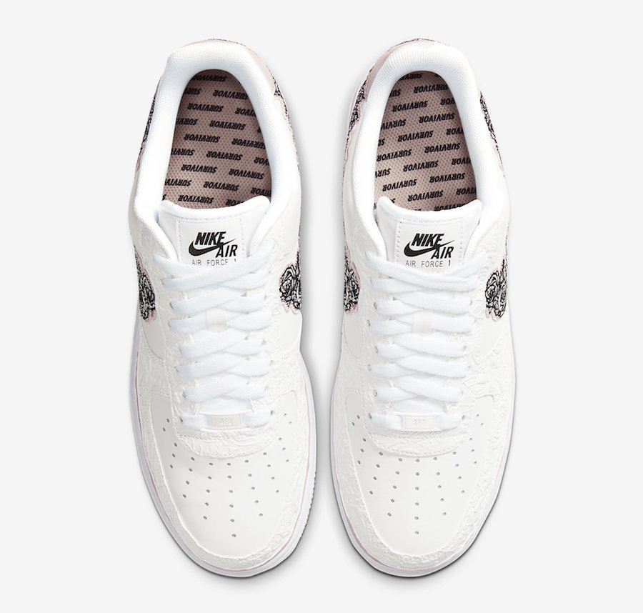 慈善air force 1 首次曝光!玫瑰图案加持,下月发售!