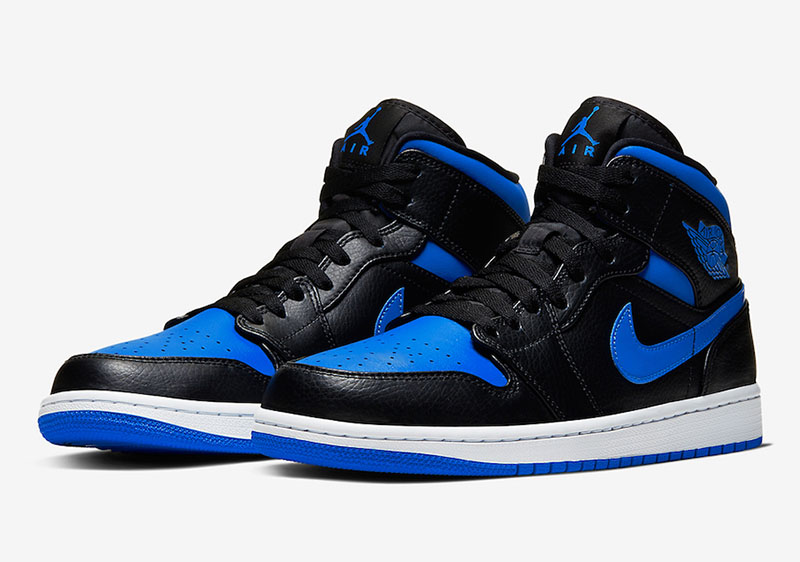 Air Jordan 1 Mid,AJ1,Royal,554  入手难度更低！皇家蓝 Air Jordan 1 Mid 即将发售！