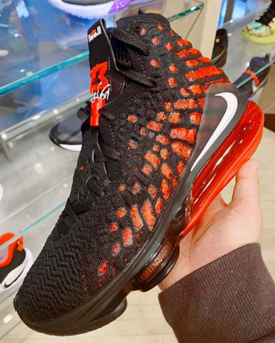 Nike,LeBron 17,  居然是黑红 AJ6 设计！全新配色 LeBorn 17 “Infrared” 首度曝光！