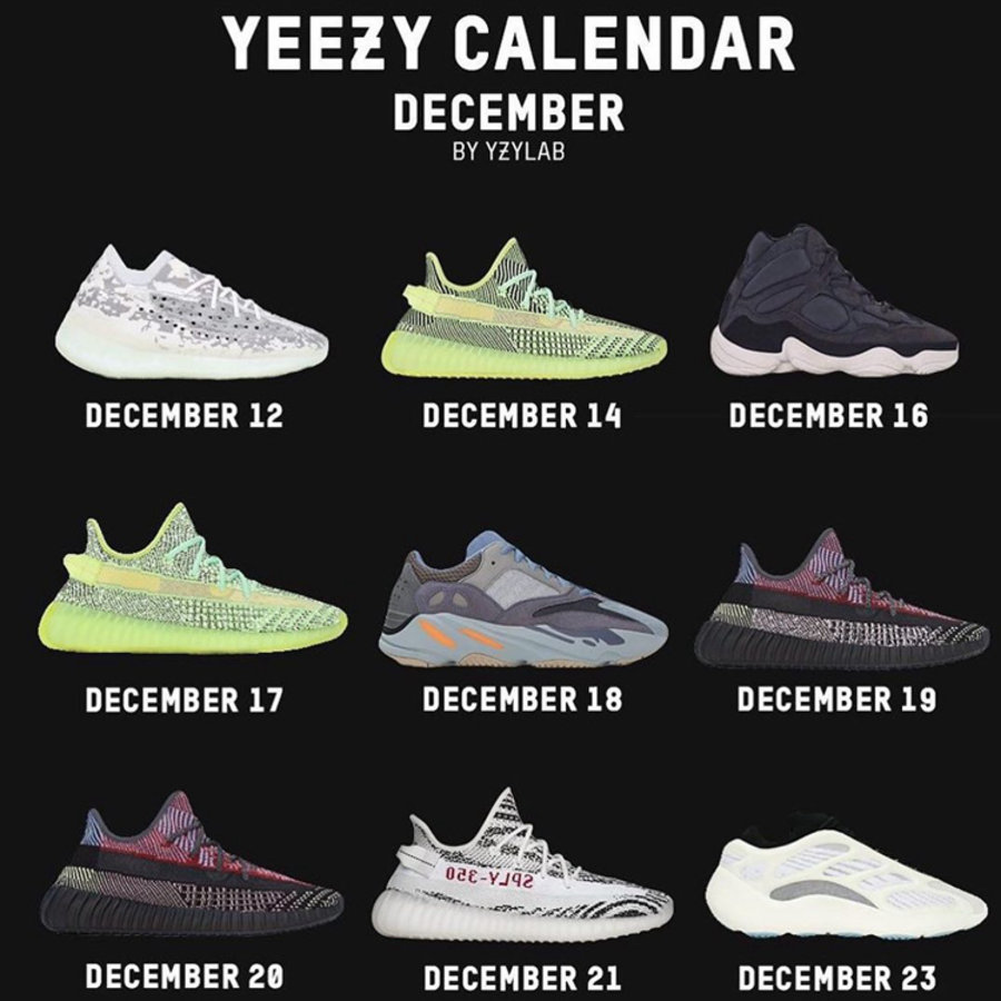 adidas,Yeezy  一张图看懂这个月有多少 Yeezy！神秘的 700 V3 终于要来了！