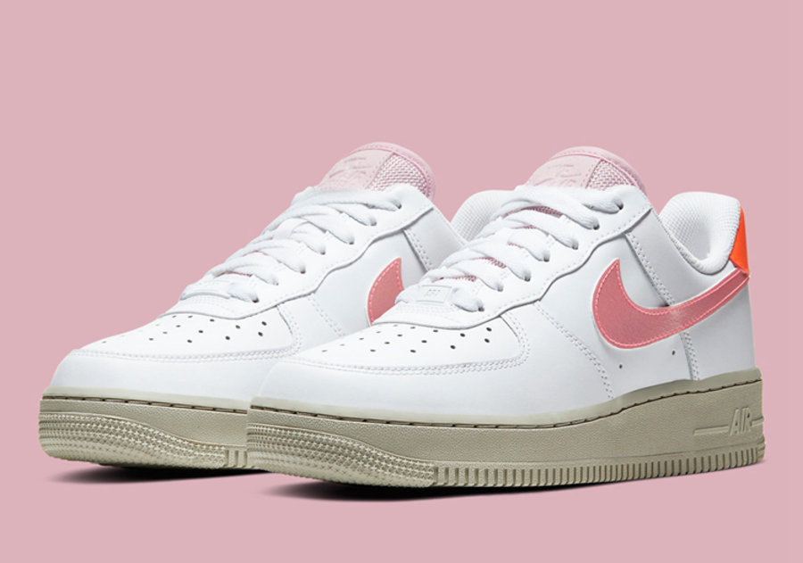 Nike,Air Force 1 Low,CV3030-10  珊瑚粉色点缀！这双全新配色 Air Force 1 你打几分？