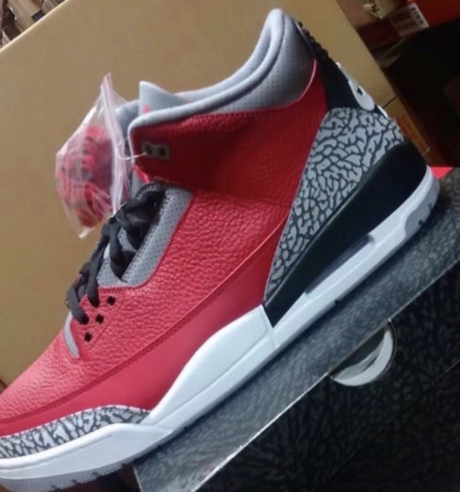 AJ3,Air Jordan 3,Red Cement,CK  立省 10 万元，超限量款的完美替代！这双「红水泥」AJ3 太帅了！