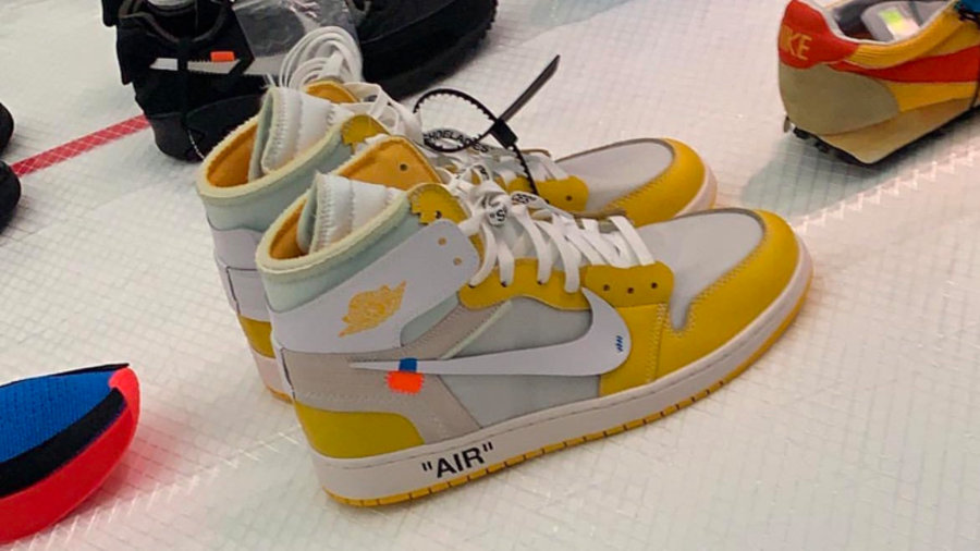 OFF-WHITE,AJ,AJ1,Canary Yellow  最新消息！白黄 OW x AJ1 将不会在 2020 年发售！因为...