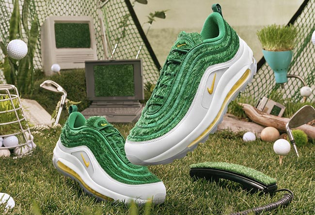 Nike,Air Max 97,Golf,Grass,CK4  这双 Nike 新跑鞋告诉你，什么叫「我种草了」！