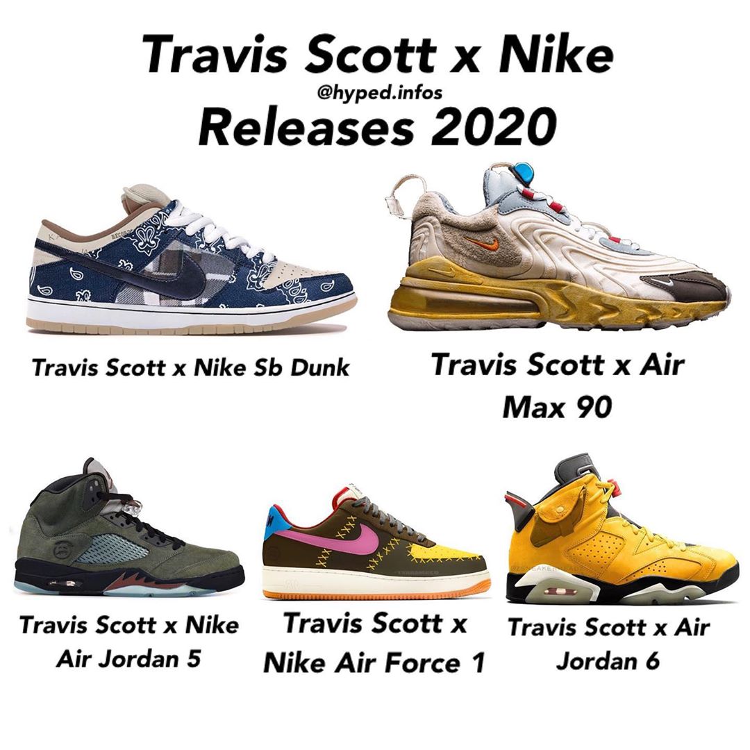 Nike,Travis Scott,Air Force 1,  钱包又要被他掏空了！Travis Scott x Nike 还有五双新联名！